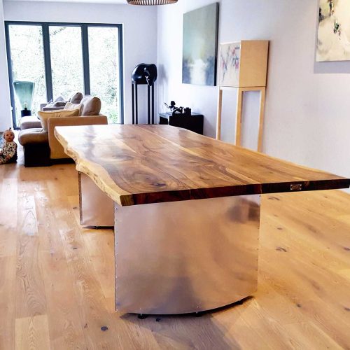 European Walnut dining table, Berkshire