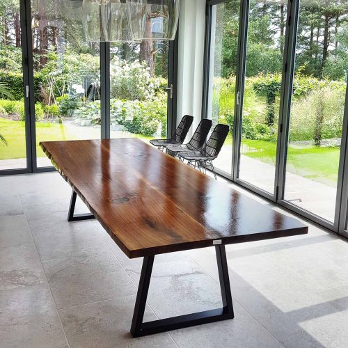 American Walnut dining table, Graffham