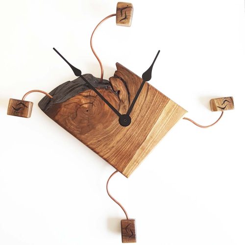 Walnut & Copper clock