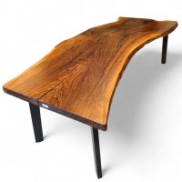 SKU-212-A Single slab English Walnut dining table, Holloway